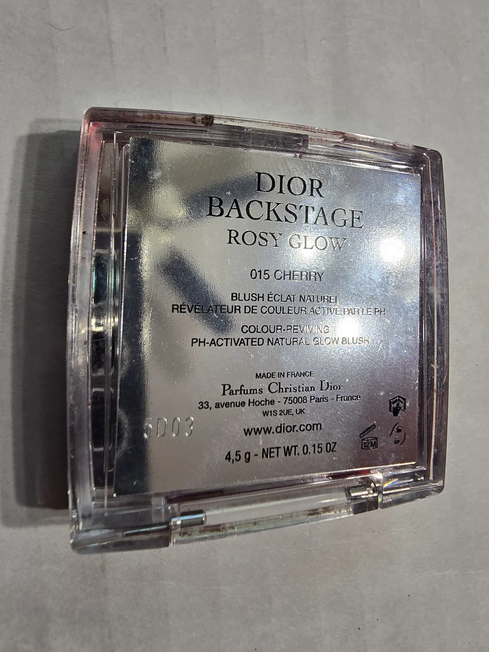 Dior Backstage Rosy Glow Compact Blush In Cherry Full Size